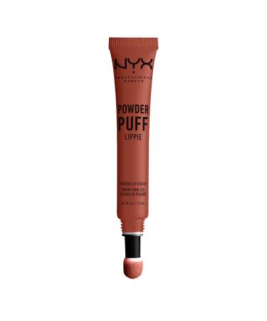 NYX PROFESSIONAL MAKEUP Powder Puff Lippie Lip Cream  Liquid Lipstick - Teacher's Pet (Orange Brown) Teachers Pet 0.40 Fl Oz (Pack of 1)