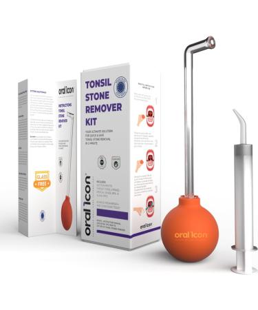 Oral icon kit for removal of almond stones - remove almond stones in 1 minute - contains 1 suction pipette - 1 almond stone syringe - medical quality - free of BPA & glass - Fresh breath - Buy Online on GoSupps.com