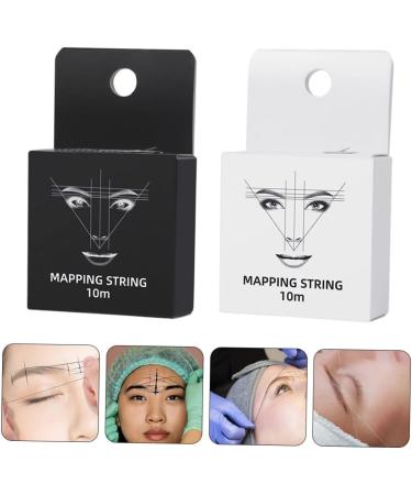 Hemoton 2pcs Ink Eyebrow Powder Stamp Kit Eyebrow Permanent Stencil Wire Ruler Eyebrow Line Simple - Buy Online on GoSupps.com