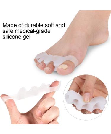 Orthopedic Toe Separators and Stretchers - Gel Silicone Spacers for Toe Alignment and Pain Relief - Bunion Corrector and Hammer Toe Straightener - 2 Pairs for Women and Men - Buy Online on GoSupps.com