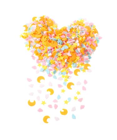 Ipetboom 1 Nail Art Polymer Clay Glitter Polymer Slices for Makeup Moon Decorations Nail Embellishments Nail Decorations Clay Sprinkles Fruit Nail Stickers Star Nail Polish Accessories