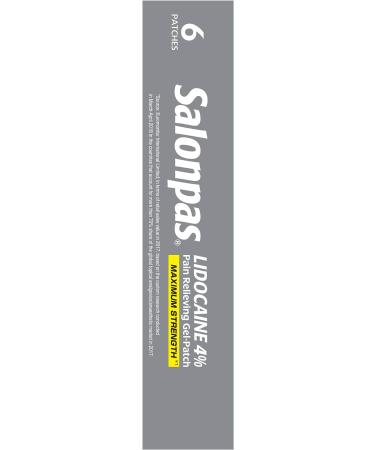 Salonpas Gel-Patch for Pain Relief 6 Count - Fast-Acting Pain Relief - Buy Online on GoSupps.com