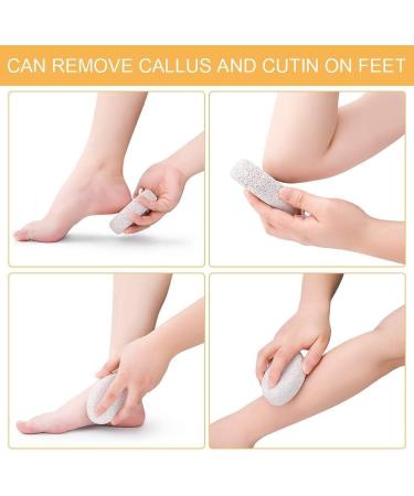 Voarge 2-Piece Natural Pumice Stone Set | Effective Foot Scrub for Dead Skin & Hard Skin Removal | Best Pedicure Tool for Feet & Hands - Buy Online on GoSupps.com
