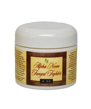 Alpha Neem Fungal Fighter Cream All Natural Thick Healing Soothing For Healthy Skin! (2.0 Oz Travel Size) Made in America