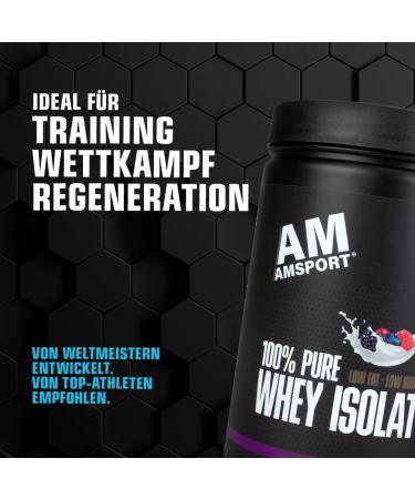 Amsport High Premium Whey Protein - Cookies & Cream 700g | Low Sugar & Fat | Muscle Building & Maintenance Protein Isolate - Buy Online on GoSupps.com