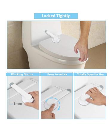Baby Proofing Toilet Locks - Prevent Toddlers and Pets from Opening Toilet Lid - Easy Installation - Child Safety Seat Locks (2 Pack) - Buy Online on GoSupps.com