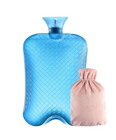 Large hot hot water bottle with lid 3-liter warming bag with a large capacity transparent PVC heat bag for hot and cold compresses hand and foot warmer medium - Buy Online on GoSupps.com