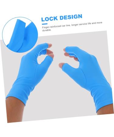 IWOWHERO 1 Pair Nail Gloves Child Nail Lamp Anti-black Elastic Spandex 20X8X0.4CM - Buy Online on GoSupps.com