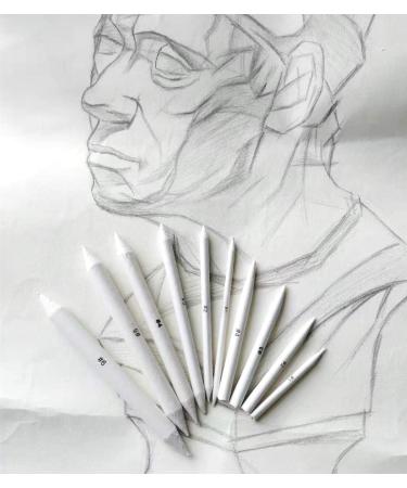 Blending Stumps and Tortillions Set with 2 Pieces Sandpaper Pencil Sharpener  1 Eraser Sketch for Student Sketch Drawing kit (6 pcs +4) - Buy Online on GoSupps.com