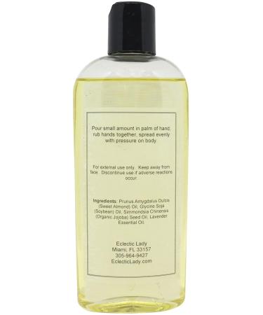 All Natural Lavender Massage Oil | 100% Natural Sweet Almond & Jojoba Oil | 8 oz Relaxing Scent for Men & Women | International Shipping Available - Buy Online on GoSupps.com