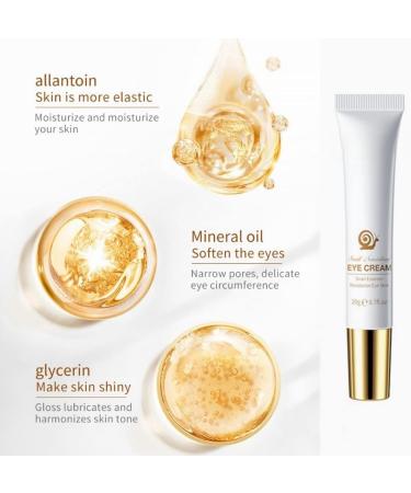2024 New Radiant Eye Cream Infused with Snail Mucin Snail Mucin Eye Cream Moisturizing and Nourishing Eye Cream Anti-Wrinkle Eye Cream a - Buy Online on GoSupps.com