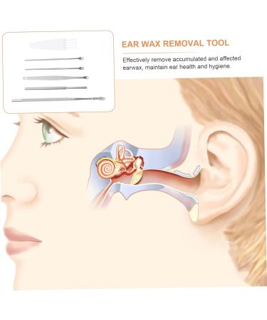 4 Sets Stainless Steel Ear Wax Removal Kit - Ear Pick Tools for Adult Earwax Removal - Buy Online on GoSupps.com