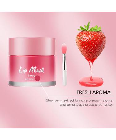 Overnight Lip Mask Lip Butter Balm: 24hrs Hydrating Repair Treatment Lip Sleeping Mask-Shea Cocoa Seed Butter/Olive Oil/Beeswax for Chapped Dry Lips Care/Moisturizer - Fade Lip Lines - Buy Online on GoSupps.com