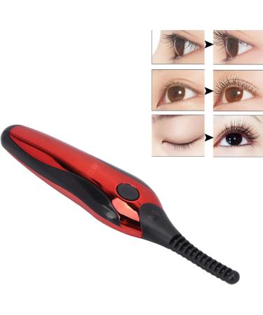 Qukaim Heated Eyelash Curlers Heated Eyelash Curlers Wide Spaced Combs 3-Level Temperature Curved Brush Head USB Charging Handheld Red Lash Curler - Buy Online on GoSupps.com