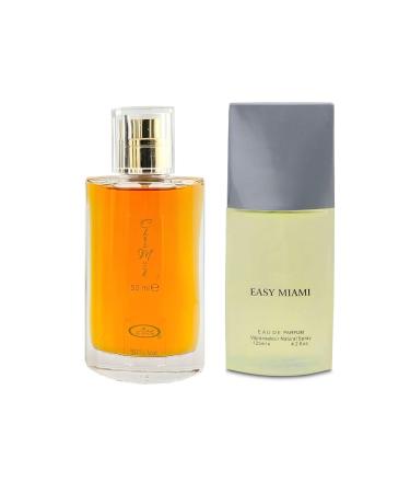 Choco Musk&Easy Miami Men s Cologne-Rich Chocolate & Musk Eau De Toilette Long-Lasting Scent Perfume for Men Elegant Bottle 3.4 Fl Oz Fragrance for Refined Occasions Choco Musk&Easy Miami 2.53 Fl Oz (Pack of 2)