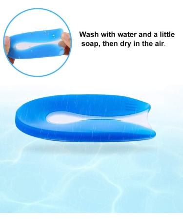 VIEEL U-Shaped Silicone Heel Cushion Inserts for Plantar Fasciitis Relief - Size L - Buy Online on GoSupps.com