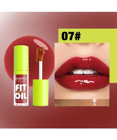 Buy Lip Oil Glaze #07 - Hydrating Lip Glow Oil | Shiny Transparent Gloss for Plump Smooth Lips - Long Lasting & Non-Sticky - Buy Online on GoSupps.com