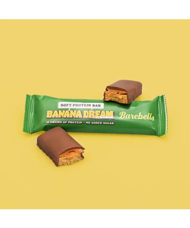 Barebells Protein Bars | 16g protein low carb chocolate bars | after workout low calorie snacks 12 x 55g (Soft Bars Banana Dream) - Buy Online on GoSupps.com
