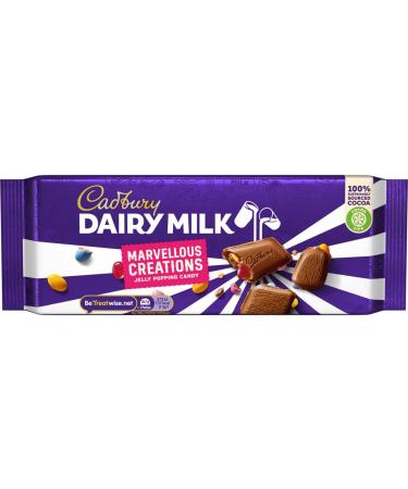 Cadbury Dairy Milk Marvellous Smashables Jelly Popping Candy Chocolate 160g - 1 Count - Buy Online on GoSupps.com