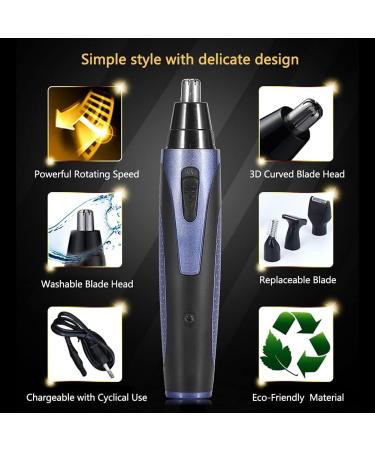 HURRISE Nose Hair Trimmer & Facial Hair Trimmer - Precision Grooming for Nose Beard & Head Hair - Ships Internationally - Buy Online on GoSupps.com