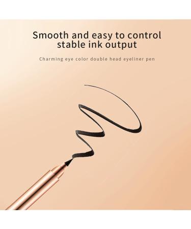 Liquid Eyeliner 75g Waterproof Eyeliner Double Head Quick Dry Eye Makeup SmudgeProof Eye Care for Women Girls Ladies Tsuchiya - Buy Online on GoSupps.com