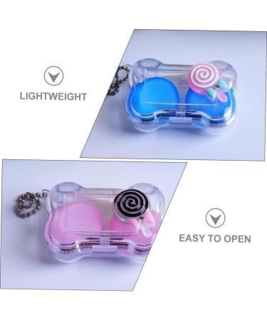 Partykindom Contact Lens Case - Stylish & Compact Organizer for Travel - Eye Lens Holder & Cosmetic Container - Durable Plastic for All Lens Types - Buy Online on GoSupps.com