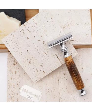 Eco-Friendly Safety Razor for Men & Women | Bamboo Grip | Zero Waste Razors | Best Razor Plane for Sustainable Grooming - Buy Online on GoSupps.com