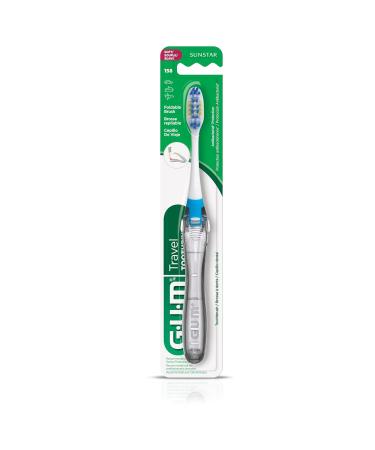 Buy GUM Folding Travel Toothbrush - Compact Head & Tongue Cleaner Soft Bristles Pack of 6 - Ideal for Adults | International Shipping Available - Buy Online on GoSupps.com