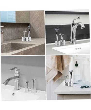 FRCOLOR 6 STK Metal Shaver Holder - Safety Razor Rack for Men - Travel Aluminum Shaving Storage - 4.3x4.3cm - 3 Silver Holders - Buy Online on GoSupps.com