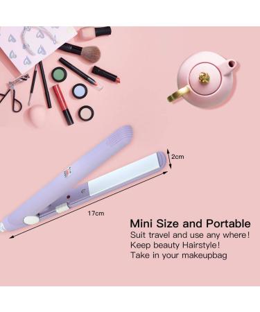 2 in 1 Hair Straightener and Curler - Mini Ceramic Tourmaline Ionic Flat Iron for Perfect Straightening & Curling - Buy Online on GoSupps.com