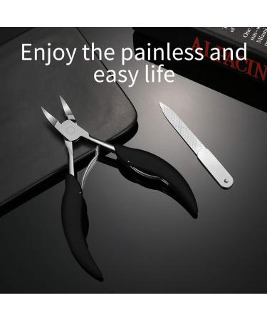 Professional Thick Toenail Clippers for Seniors & Adults | Heavy Duty Stainless Steel Podiatrist Nail Scissors with Easy Grip Handle - Includes Nail File - Buy Online on GoSupps.com