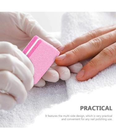 Beaupretty 100-Piece Nail File Set - EVA Sponge Nail Buffer & Nail Accessories for Perfect Nail Shape & Polish - Mini Pink - Buy Online on GoSupps.com