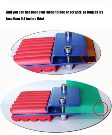 INTBUYING 13 Modular Screen Printing Squeegee Assembling Metal Scraper Sponge Handle 65 Durometer Water Squeegee Ink Scraper - Buy Online on GoSupps.com
