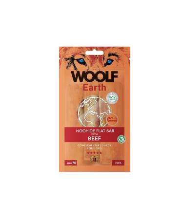 Woolf Earth Flat Bar with Beef M 90gr (10uds)