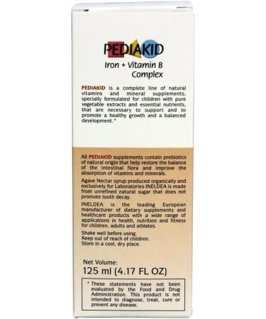 Pediakid Iron + Vitamin B Complex - Natural Supplement for Children's Fatigue & Tiredness - Buy Online on GoSupps.com