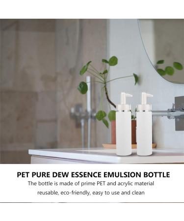 FRCOLOR 2pcs 200ml Plastic Pump Dispenser Bottles for Lotion Massage Oil Shampoo Empty Containers Refillable Liquid Accessories - Buy Online on GoSupps.com