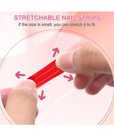 Semi Cured Gel Nail Wraps 22Pcs Pink Glitter Gel Nail Polish Strips Self-Adhesive Gel Nail Stickers Salon-Quality French Manicure Stickers with Soft Glossy Gel Finish Easy to Apply & Remove Sparkle Pink - Buy Online on GoSupps.com
