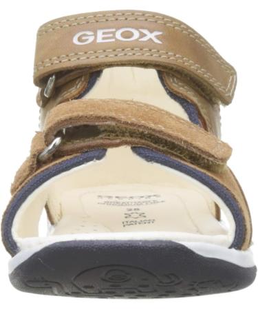Geox Baby Boys' B Sandal Tapuz C First Steps - Caramel Navy | Size 3 UK Child - Buy Online on GoSupps.com