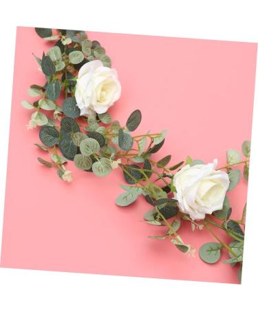 Cabilock 3pcs Wall Decor Home Forniture Decor Altar Decor White Rose Ornaments Hanging Decoration Light House Decorations for Home Decoration for Home Decorate Peony Vine Garland Artificial As Shownx3pcs 195*9*6cmx3pcs - Buy Online on GoSupps.com