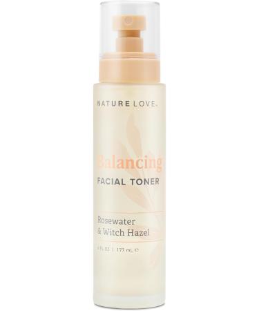 Nature Love Balancing Facial Toner | Rosewater & Witch Hazel for Oily Skin | Cruelty-Free Paraben-Free Made in USA | 6 Fl Oz - Buy Online on GoSupps.com