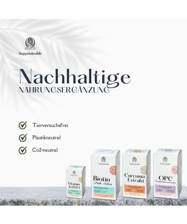 365 Biotin Zinc Selenium Tablets | PETA Certified | CO2 Neutral & Plasticutral | High Dose 1000 g for Skin Hair & Nails | Premium Hair Tablets - Buy Online on GoSupps.com