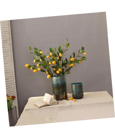 Zerodeko 1pc Lemons Decor Artificial Flowers Bouquet Faux Plant Diy Plants Picks Imitation Lemon Branches Short Branch Lemon Fruit Ornament Photo Lemon Plants Props Household Vase - Buy Online on GoSupps.com
