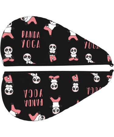 Buy Panda Yoga Microfiber Hair Towel - Soft Super Absorbent & Quick Dry Wrap for Long Curly & Thick Hair - Buy Online on GoSupps.com