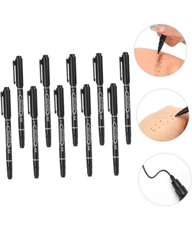 FOMIYES 10pcs Eyebrow Marker Pen Lip Mapping Pen Eyebrow Tattoos Pen Marker Pens Body Eyebrow Pencil Plastic 13.9x1.8cm Black - Buy Online on GoSupps.com