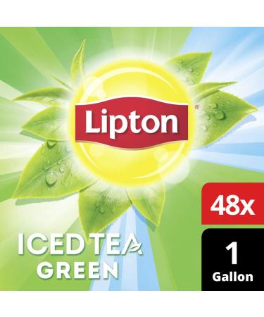 Lipton Green Iced Tea Bags Unsweetened - Rainforest Alliance Certified - 1 Gallon, 2x24 Count Packs - Buy Online on GoSupps.com