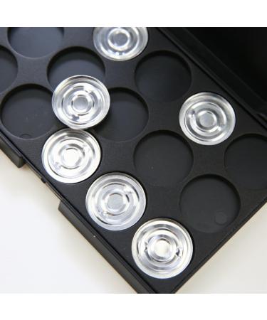 SOESFOUFU 15 Empty Eyeshadow Palette Empty Eyeshadow Case Empty Cosmetic Travel Cosmetic Case Silver - Buy Online on GoSupps.com