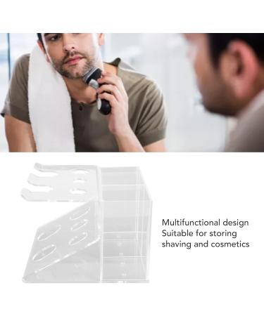 Acrylic Shaving Organizer - Sturdy Multipurpose Razor Holder Stand for Men | International Shipping - Buy Online on GoSupps.com