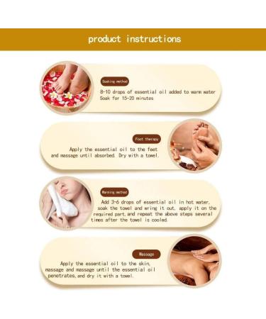 4 Packs Ginger Massage Oil for Lymphatic Drainage 100% Pure Natural Essential Oil - 30ml - Buy Online on GoSupps.com