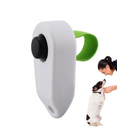ITRIMAKA Pet Clicker trainer pet-clicker training device |Clicker tool for dog training-pet training clickers for dogs cats puppies birds horses.Practical design white B