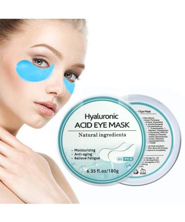 Hyaluronic Acid Eye Patches - 60PCS Moisturizing Gel Pads with Collagen for Dark Circles, Wrinkles, and Puffiness - Anti-Aging Eye Treatment for Men and Women - Buy Online on GoSupps.com